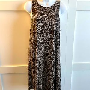 H&M black tan dress cover up casual XS